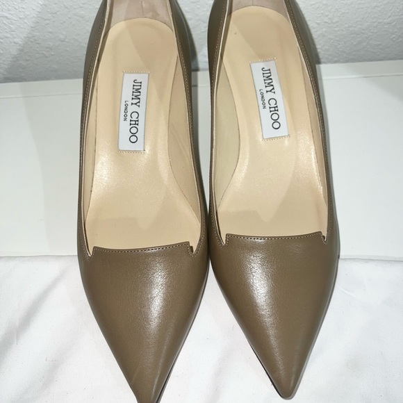 Jimmy Choo Allure Kitten Heel Taupe - Picture 3 of 11